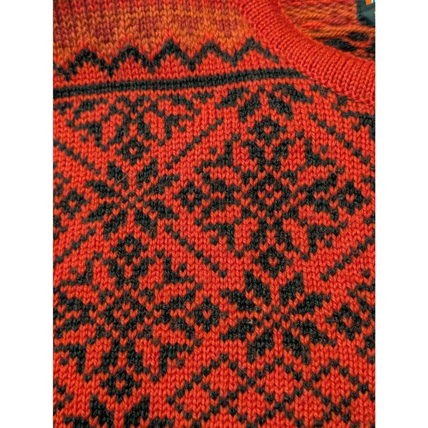 NORSKWEAR Nordic Red Wool Norwegian Cardigan Women's Size XS (Estimate)