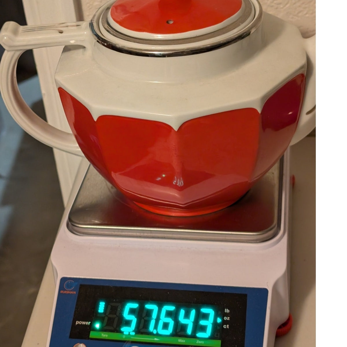 Vtg MCM Hall's Superior Quality Kitchenware Coffee Teapot USA Made