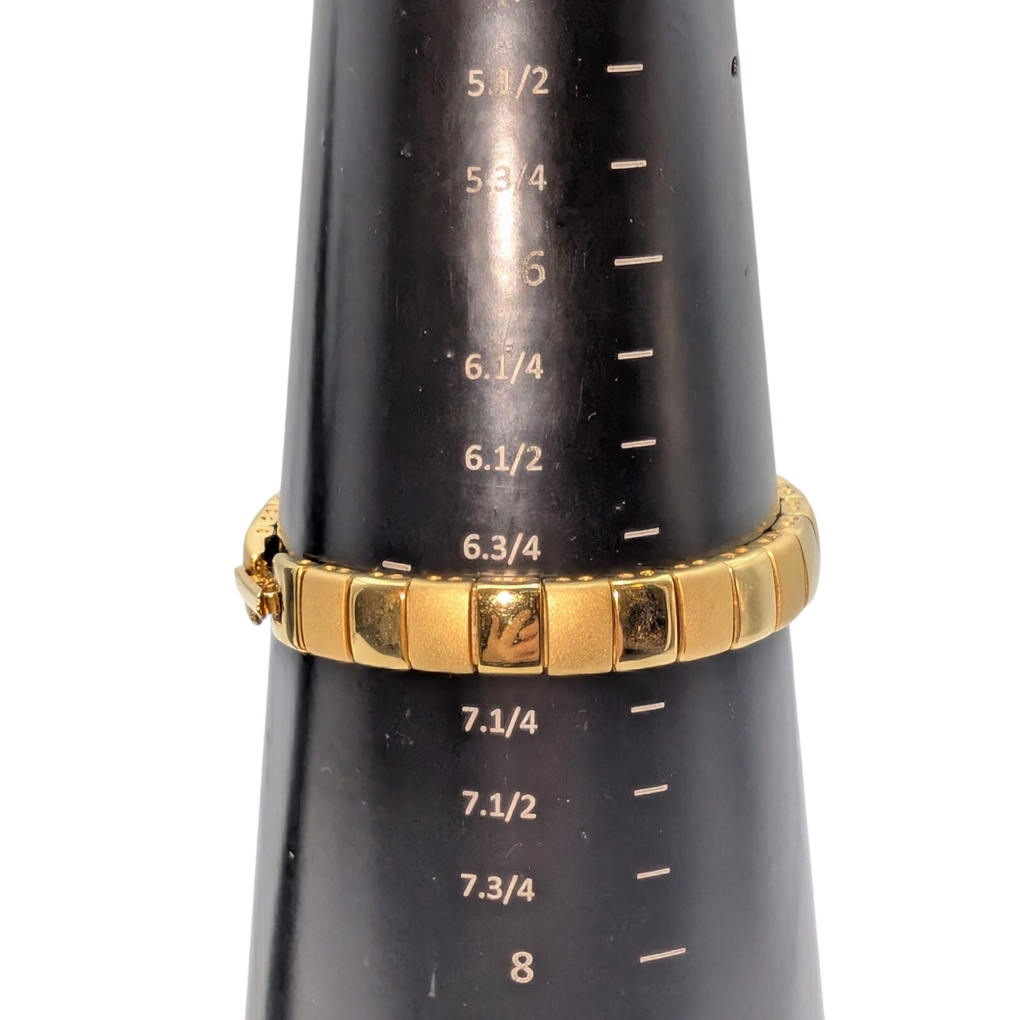Napier Vintage Gold Plated Alternating Brushed Polished Chain Link Bracelet