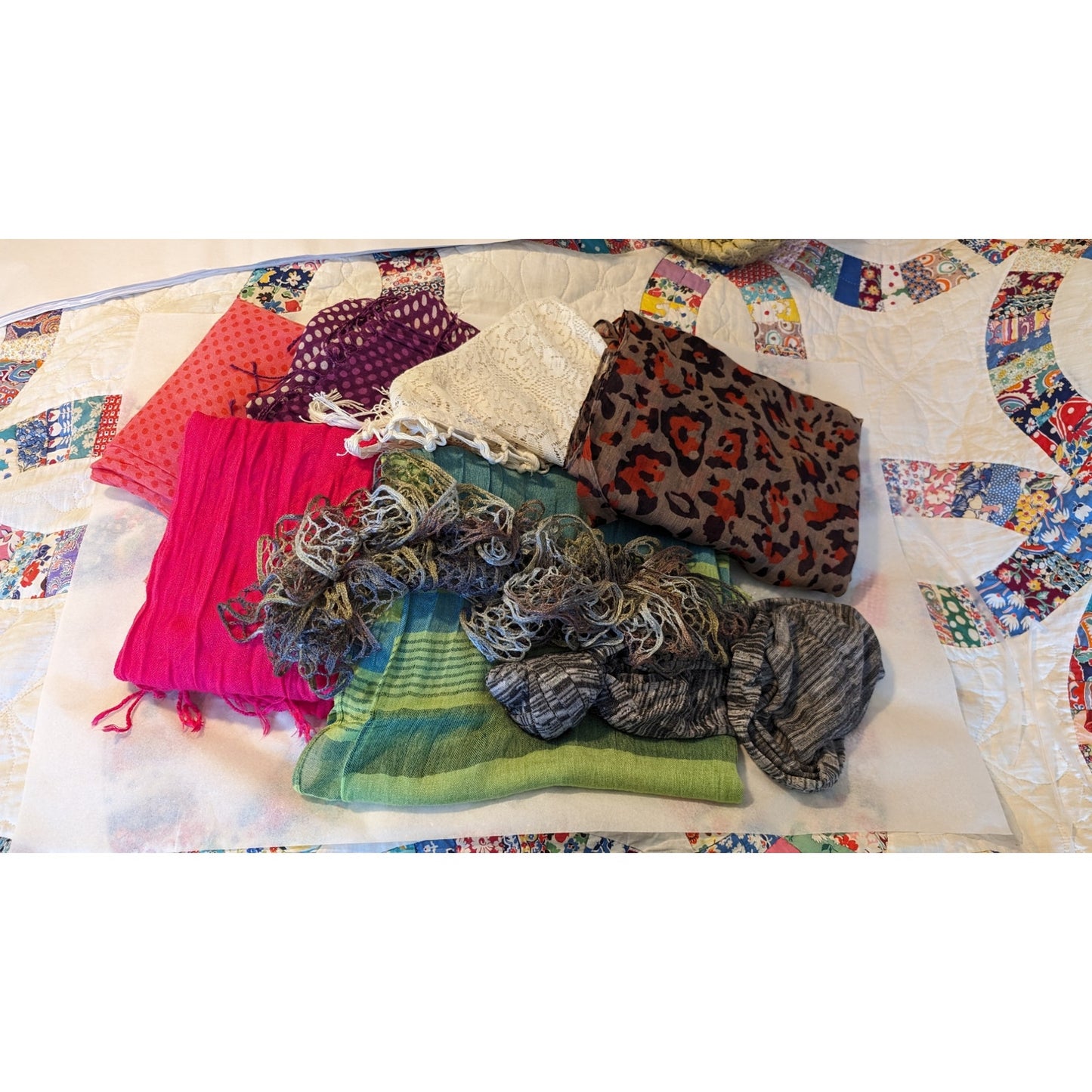 Scarf Lot of Eight Scarves