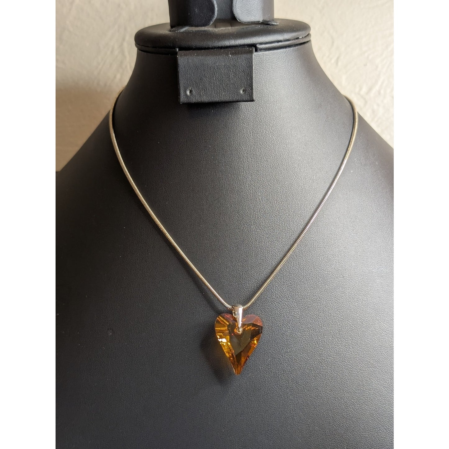 Hearts on Fire Crystal 925 Sterling Silver Necklace
