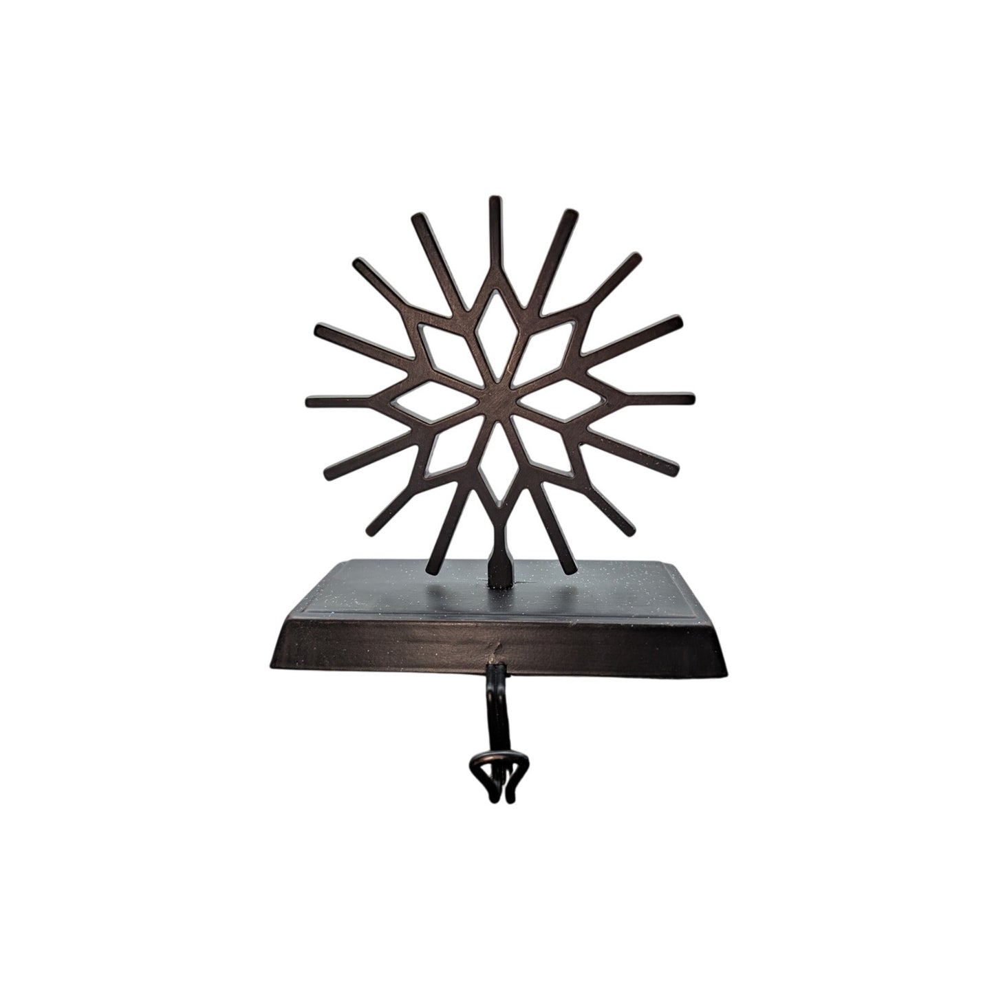 Christmas Snowflake Bronze Iron Metal Stocking Hanger