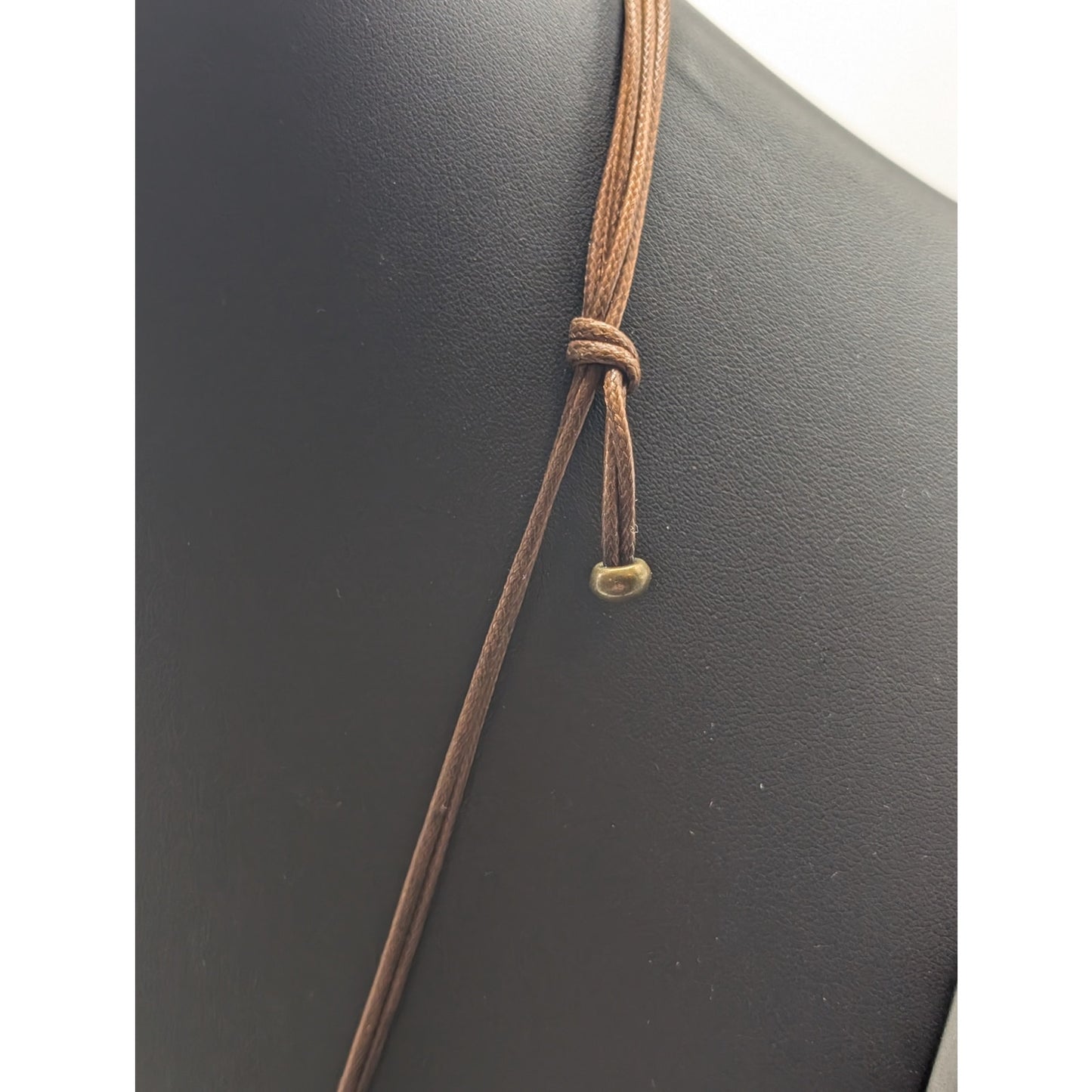 NWT Premier Designs Rockport Natural Earthy Boho Stone Adjustable Cord Necklace