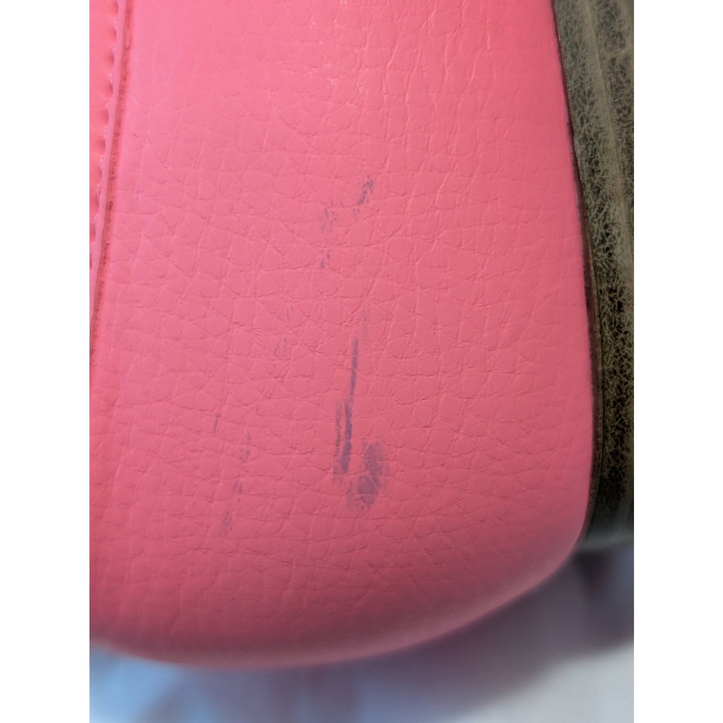 Nine West Neon Pink Silver Chain Round Toe Loafer Women's Size 8.5