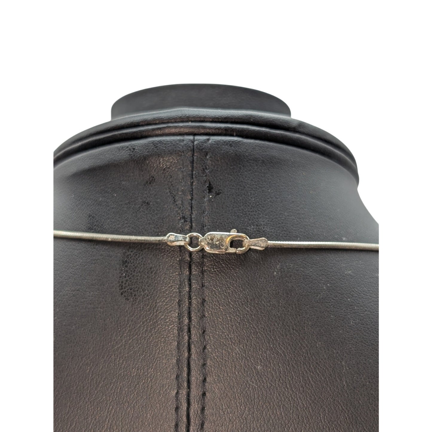 Vtg 925 Sterling Silver Rope Surround Capricorn Two-Sided Coin Pendant Necklace