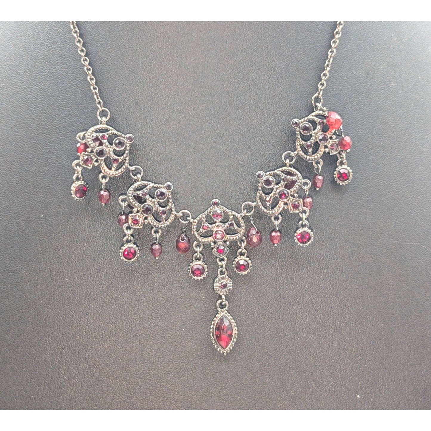 Mixed Lot of Three Necklaces & 1 Pair of Pierced Dangle Earrings