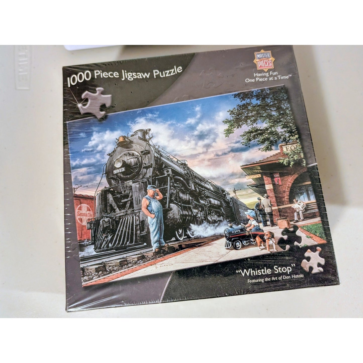 Whistle Stop 1000 Piece Jigsaw Puzzle by Master Pieces -- Dan Hatala Artwork NWT