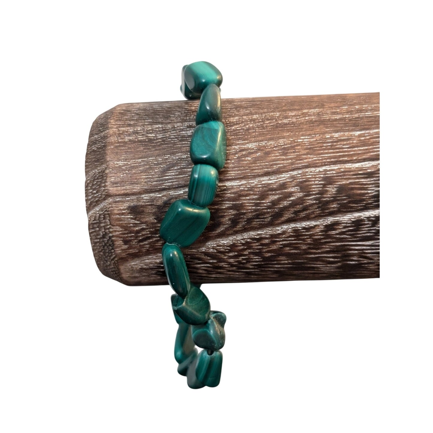 Malachite Stone Stretch Bracelet