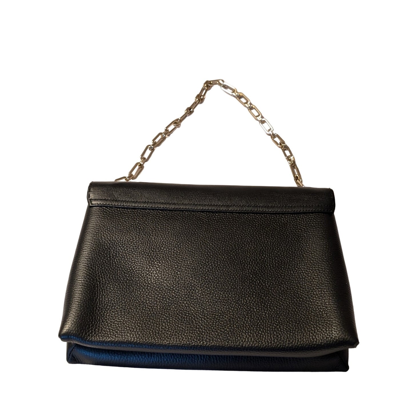 Ted Baker London NWT Large Black Leather Bar Detail Diaana Satchel Handbag