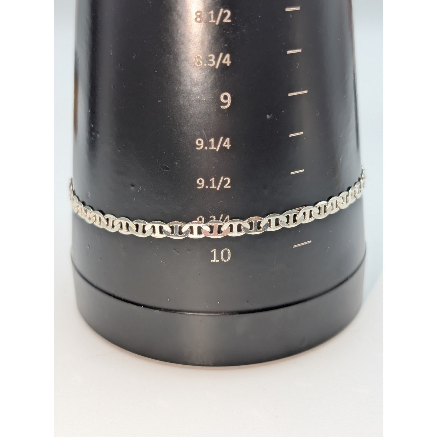 925 Sterling Silver Flat Mariner Chain Bracelet or Anklet