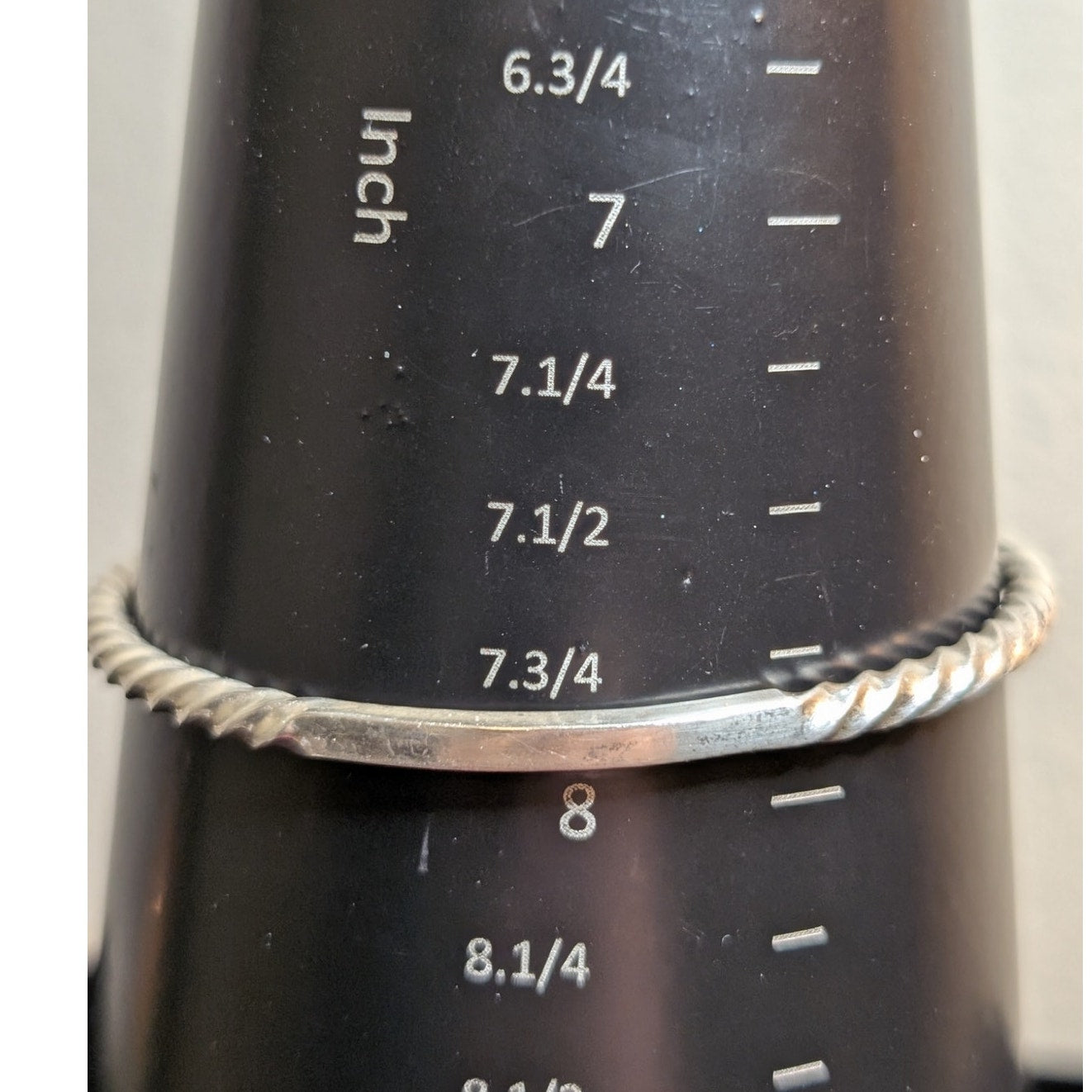 Taxco Mexico Straight & Twisted Sterling Silver Stacking Bangle Bracelet