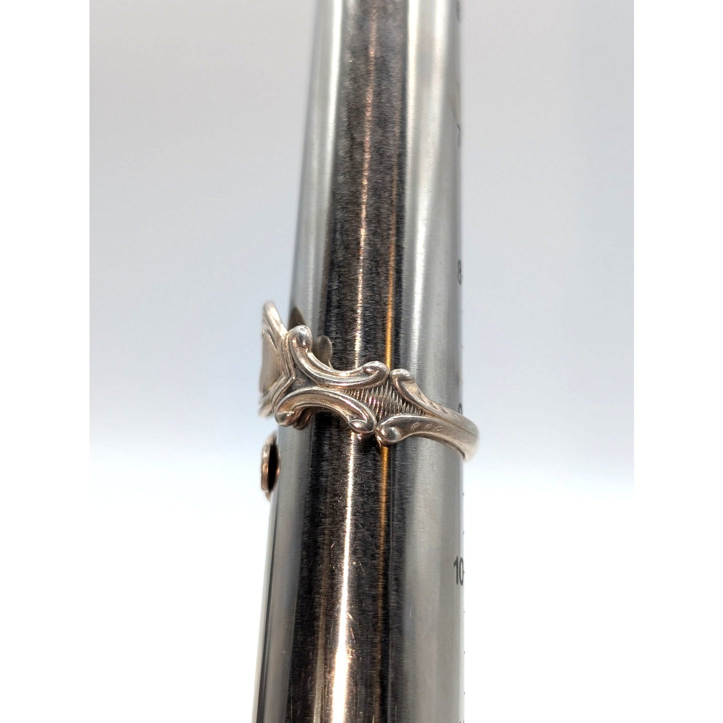 VTG Avon Sterling Silver Lovers Hearts Signed Collectible Adjustable Bypass Ring