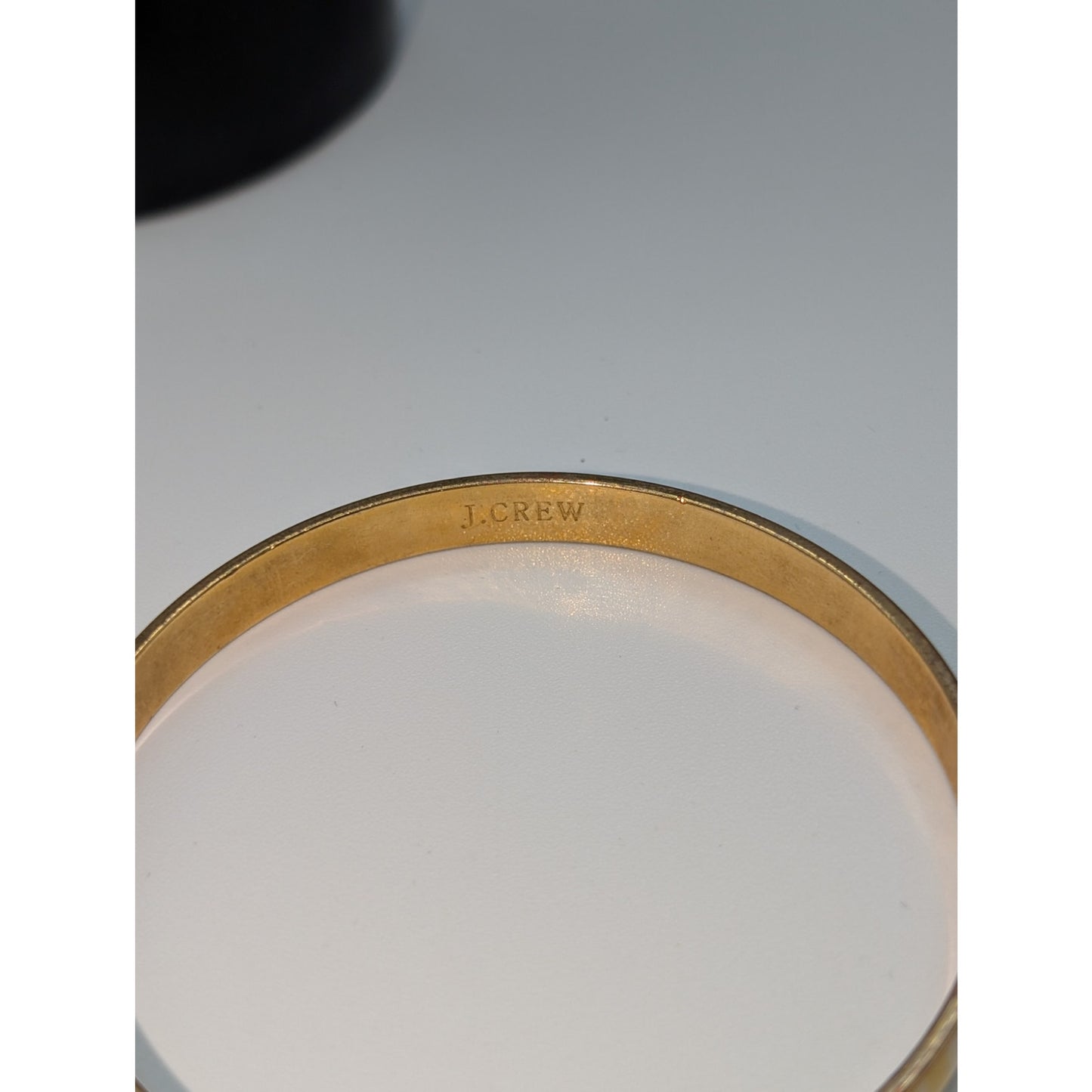 J. Crew Yellow White Enamel Animal Print 1/4" Bangle Bracelet