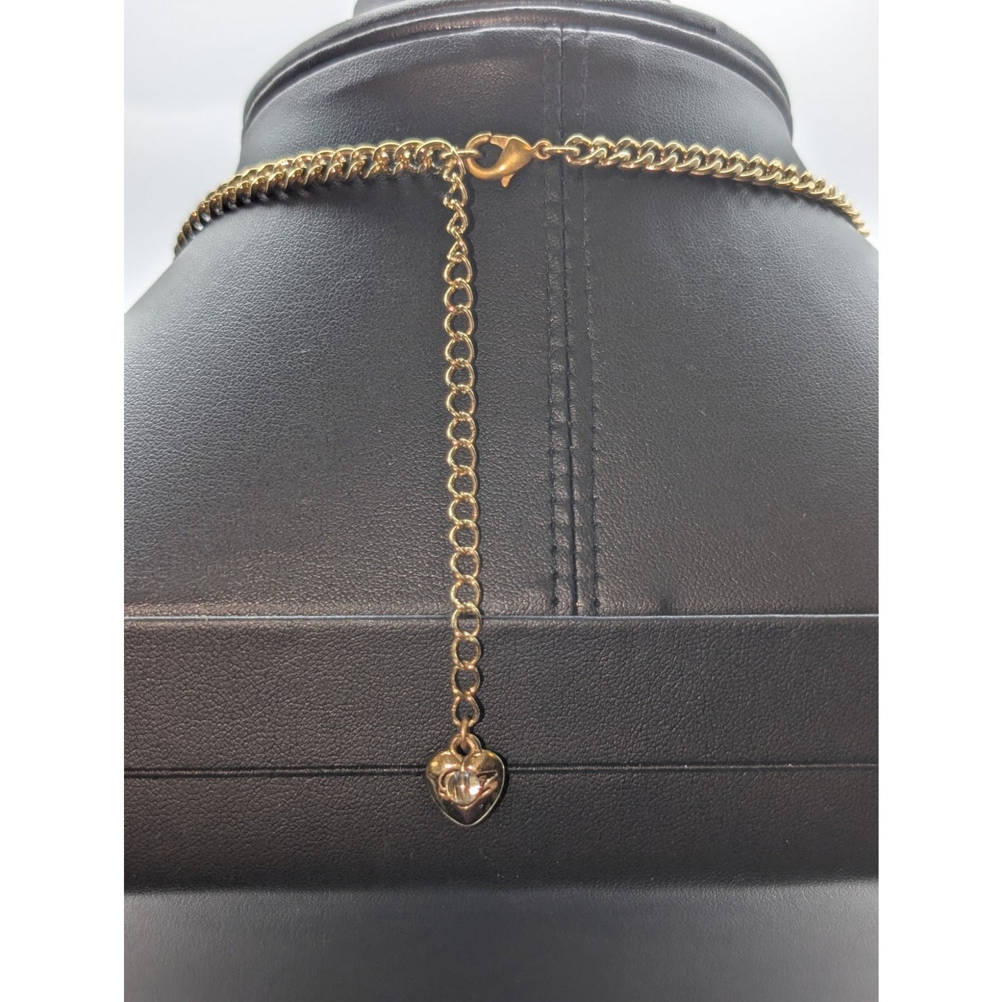 Betsey Johnson Garden Party Gold Tone Charm Dangle 15.75"-18.75" Necklace