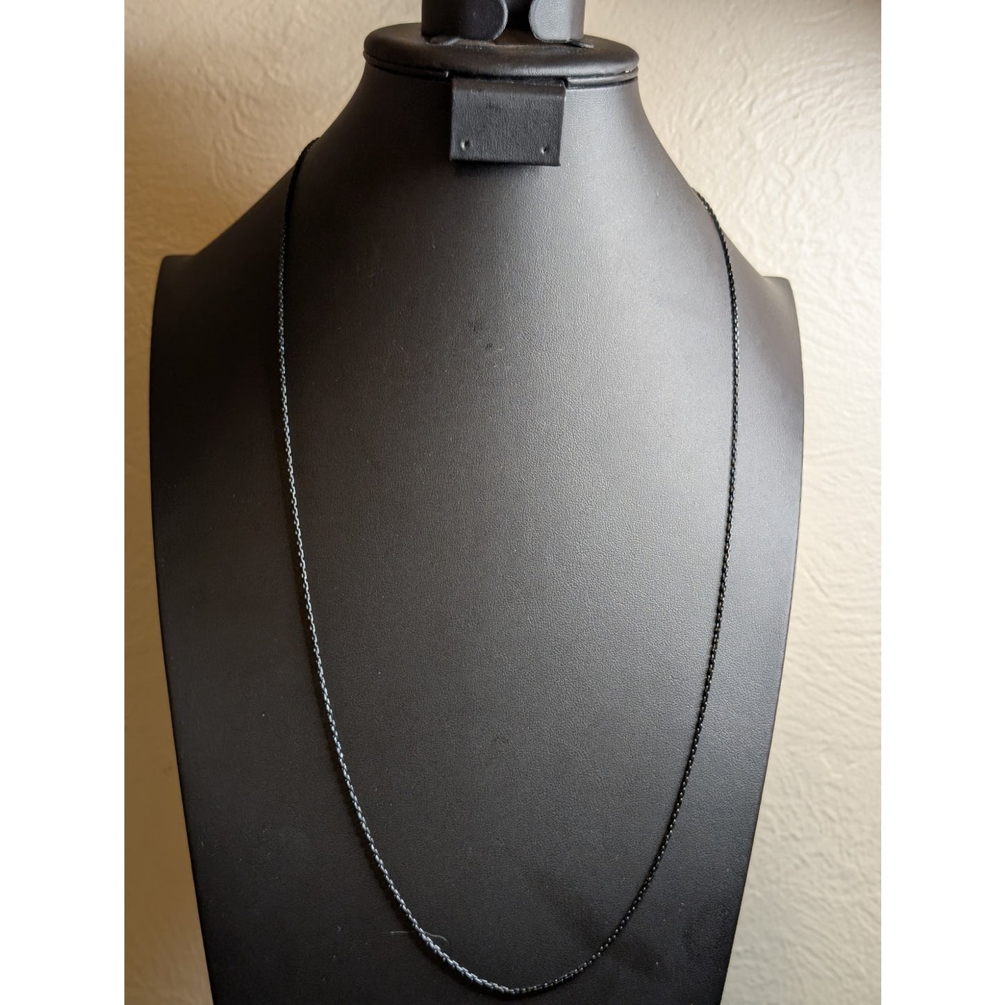 Lot of Two Vintage Black & Gold Chain Layered Necklaces