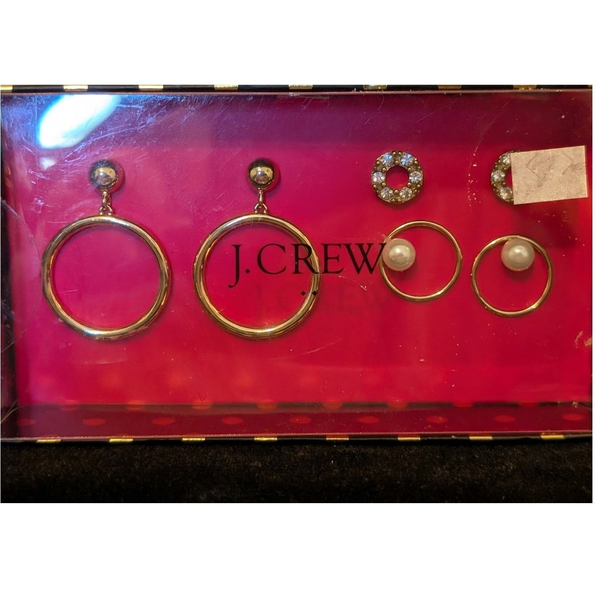 Three Pack J. Crew Gold Tone Pierced Earrings Pack NWT