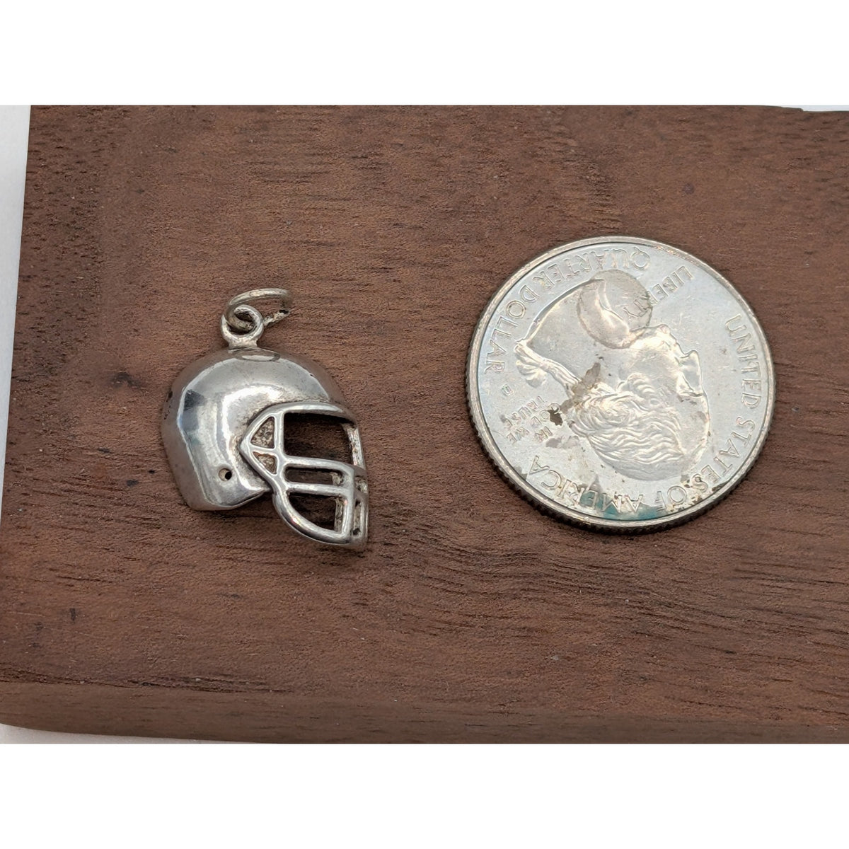 Vintage 925 Sterling Silver Football Helmet Charm/Pendant