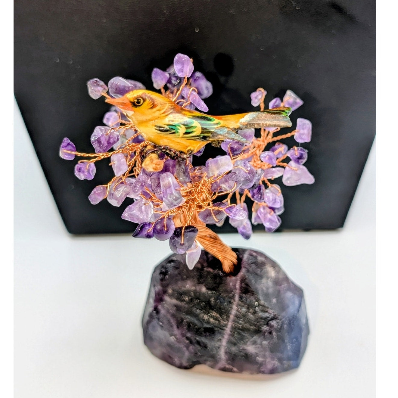 Takahashi Vintage 1950-60s Art and Woodcraft Handmade Goldfinch Pin.