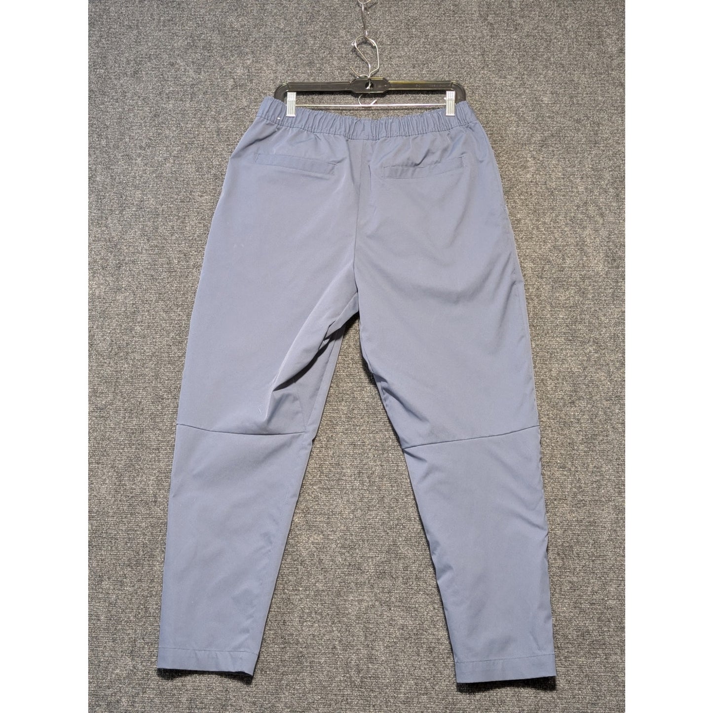 NIKE Smoke Blue Club Woven Taper Leg Dri Fit Elastic Drawstring Waist Sz L Pants