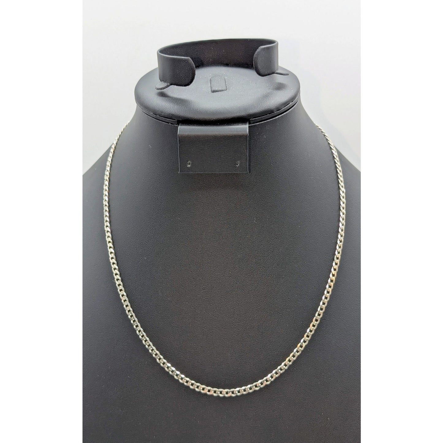 925 Sterling Silver Italy 20" Curb Link Chain Necklace