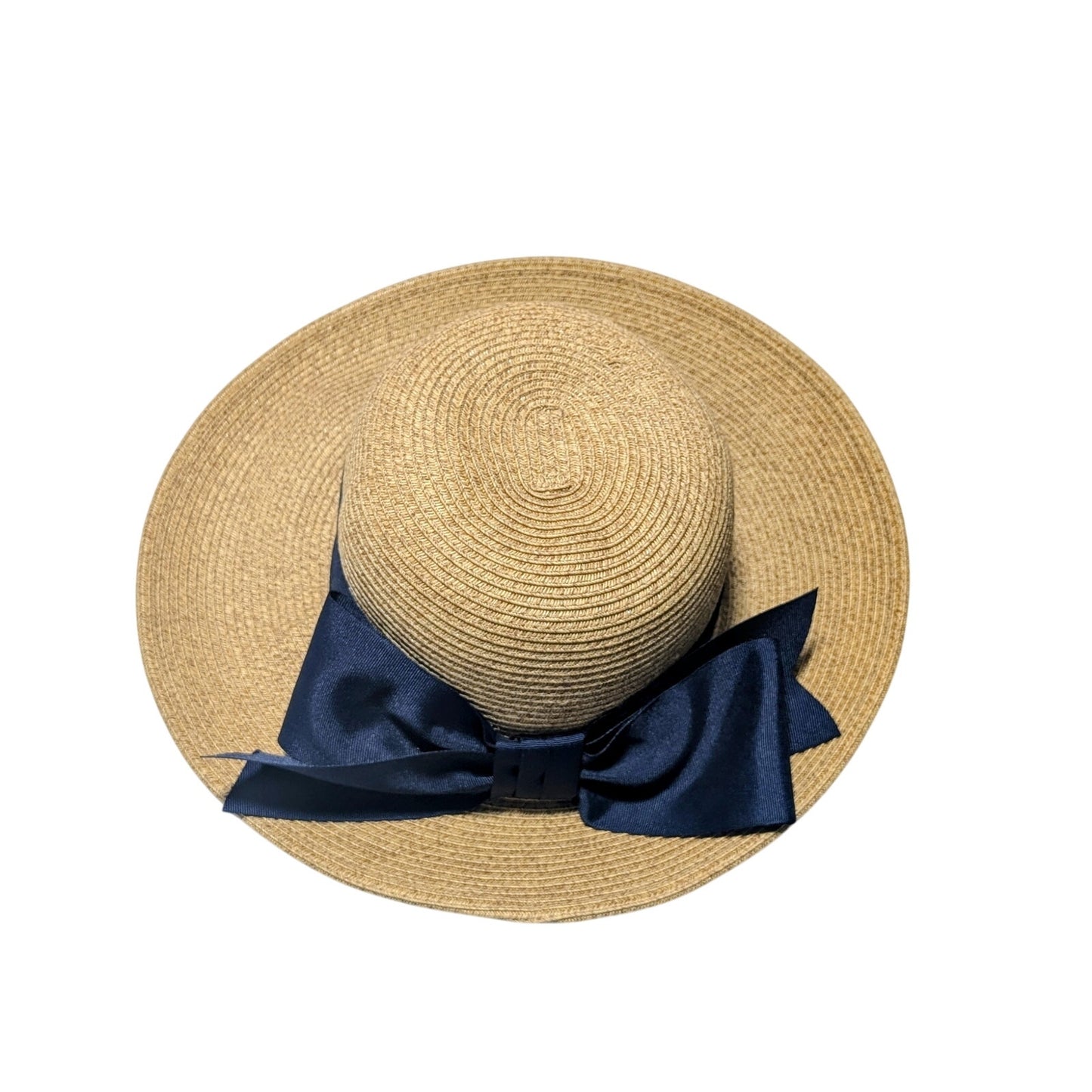 Toucan Collection New York Navy Bow Women's One Size Straw Sun Hat