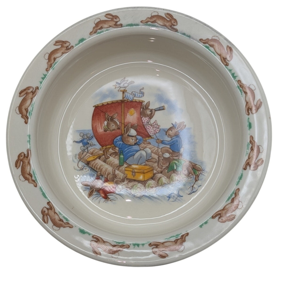 Royal Doulton Bunnykins 1936 Fine Bone China 6-1/4" Albion Nursery Bowl