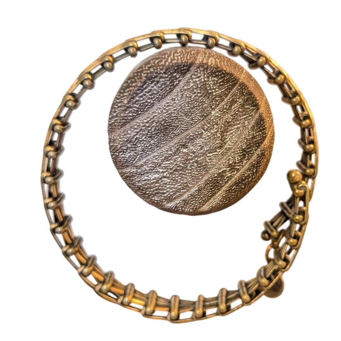 Alex and Ani Vintage 64 Gypsy Wrap Rafaelian Bronzed Gold Tone Wire Bracelet