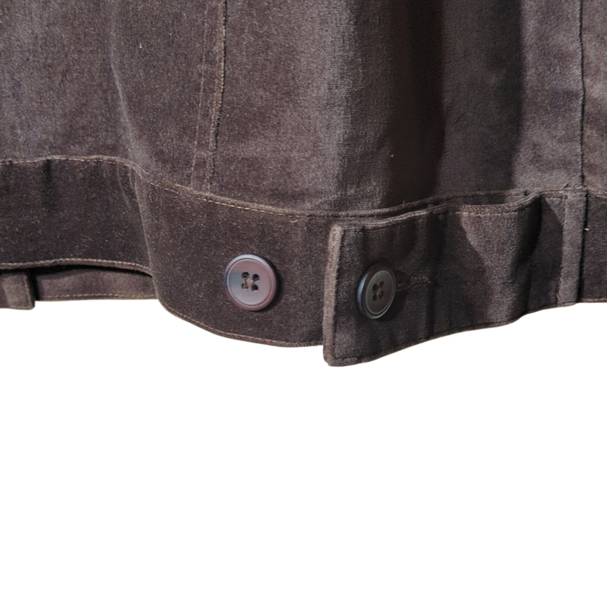 TALBOTS Vtg Brown Stretch Velvet Jean Style Jacket Women's Plus Size 12W