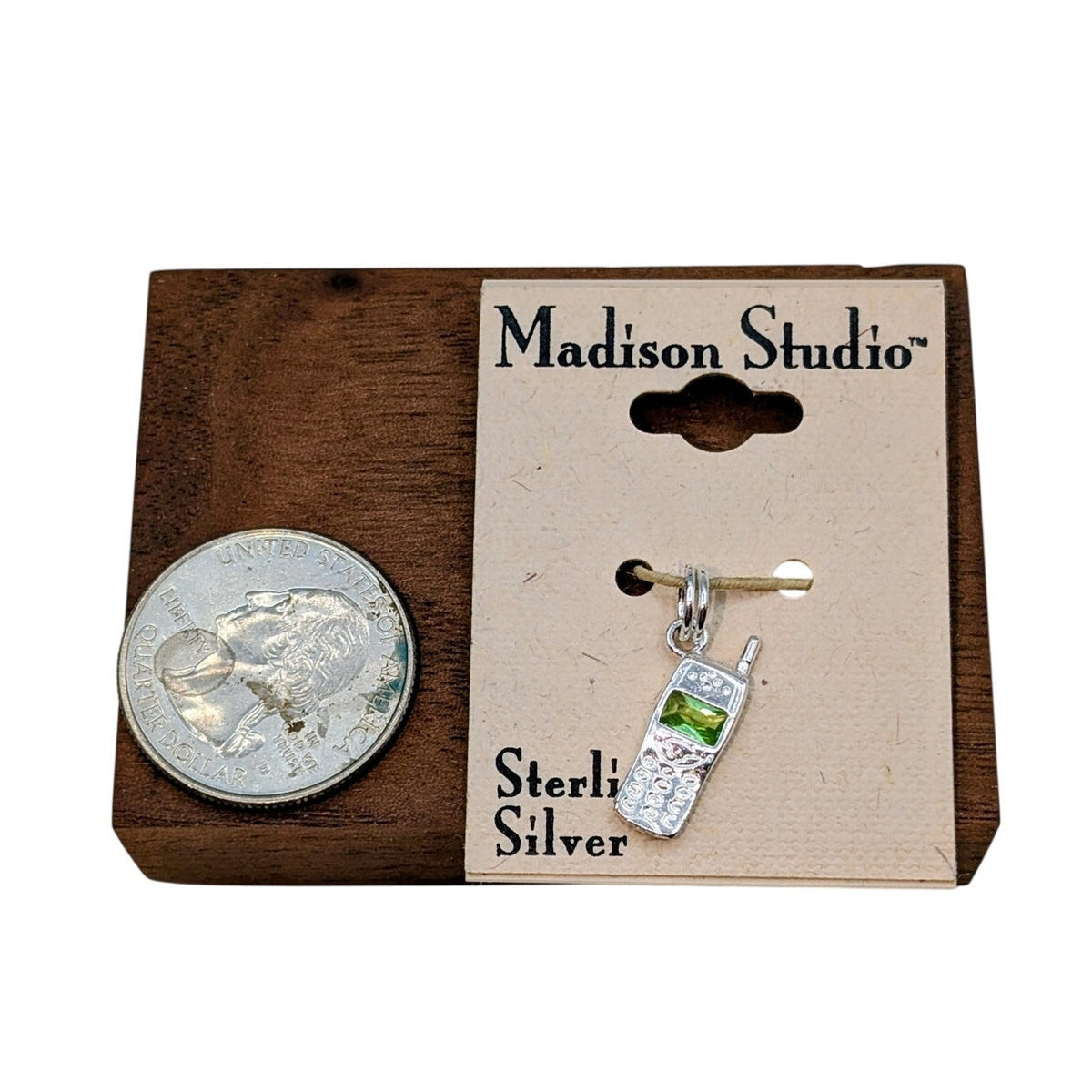 Vintage NWT Madison Studio Sterling Silver Mobile Phone Charm/Pendant