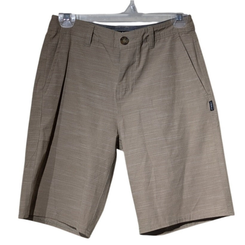 O'Neill Reserve Slub Hybrid Khaki Walk Short Mens Sz 27