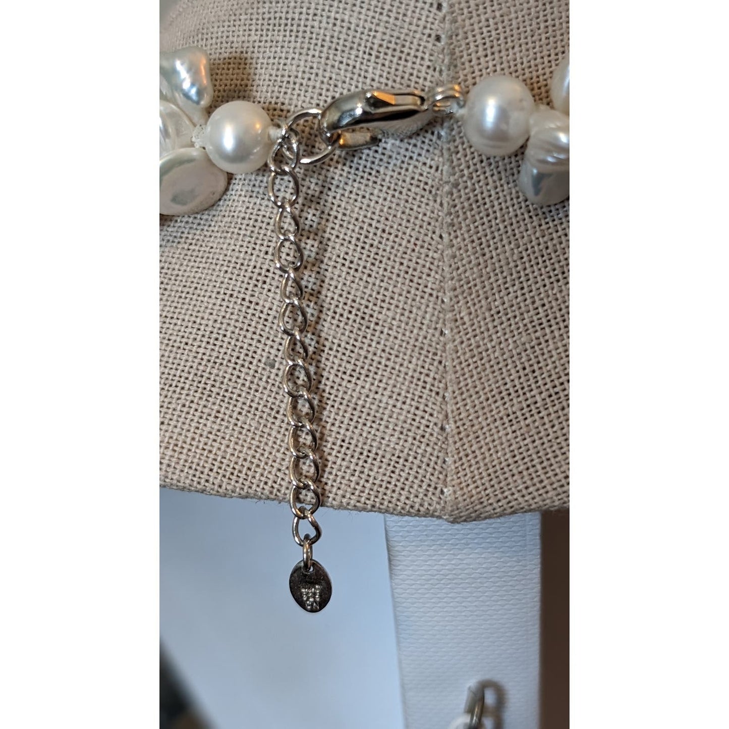 Lucas Lameth Multi-Strand Freshwater Pearl Necklace/Sterling Silver Clasp 18"