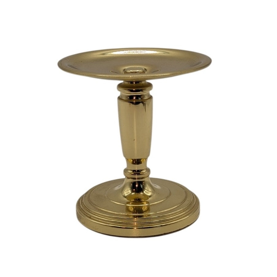 Vintage Baldwin Brass 4.5" Pedestal Pillar Candle Holder