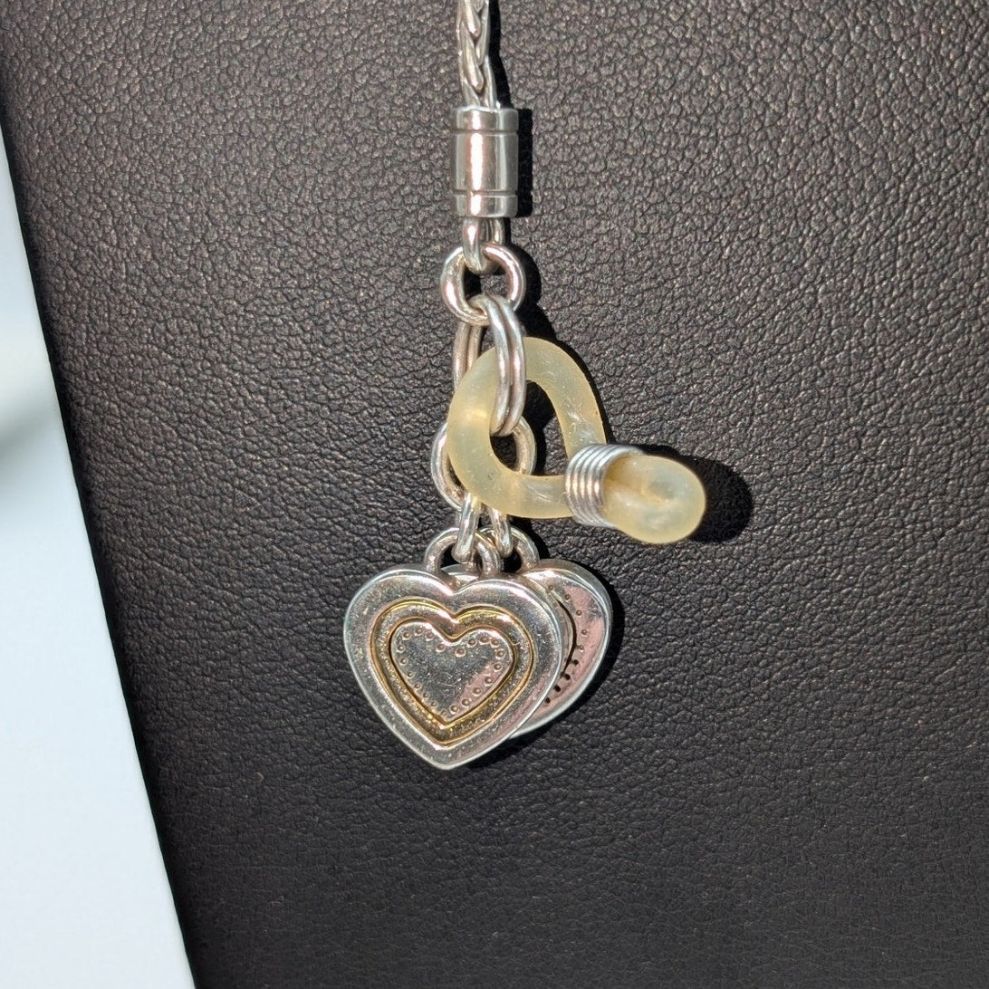 Brighton Rendezvouz Wheat Chain Two Tone Charms Sunglass Holder
