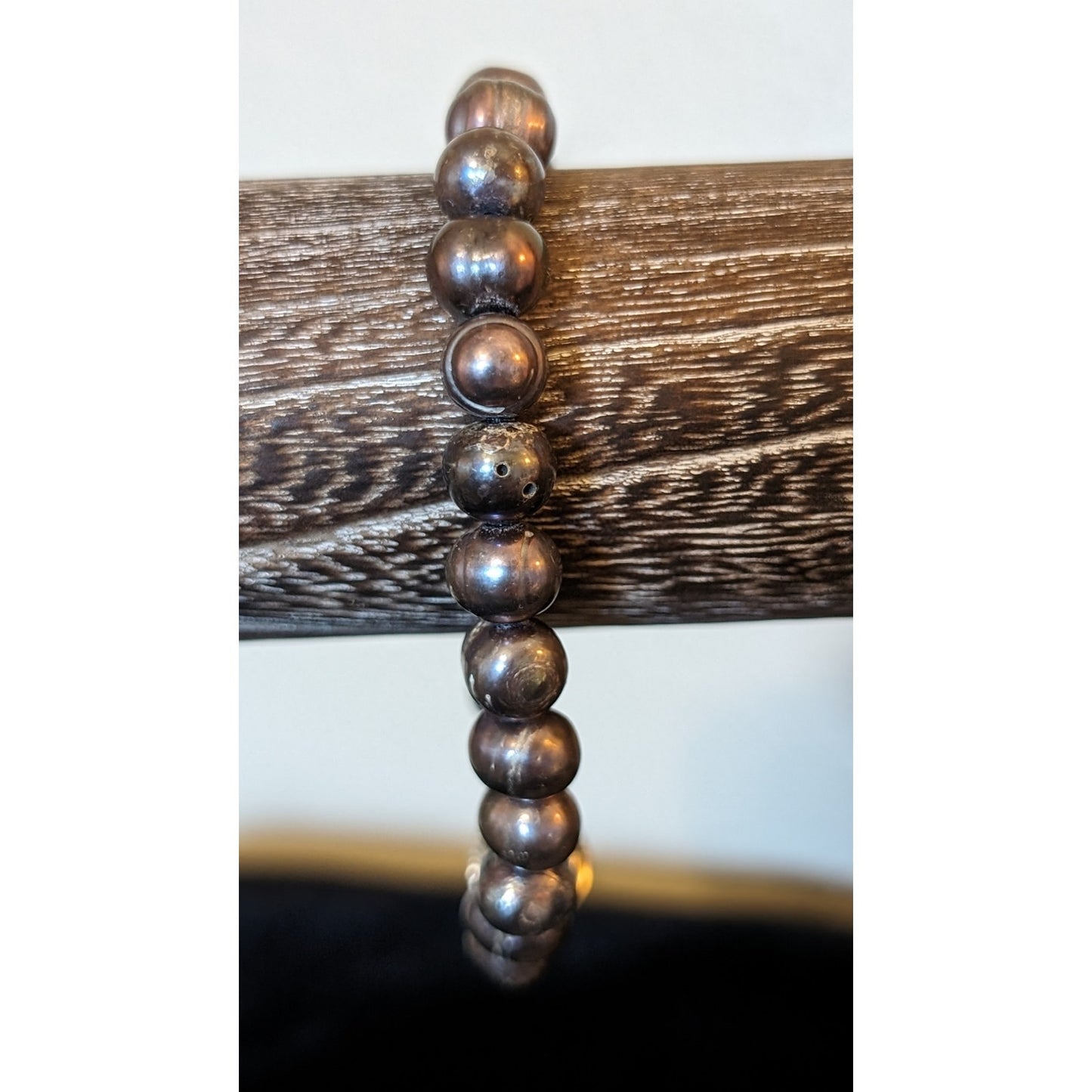 Natural Freshwater Pearl Bracelet W/ Slide In Fancy Clasp