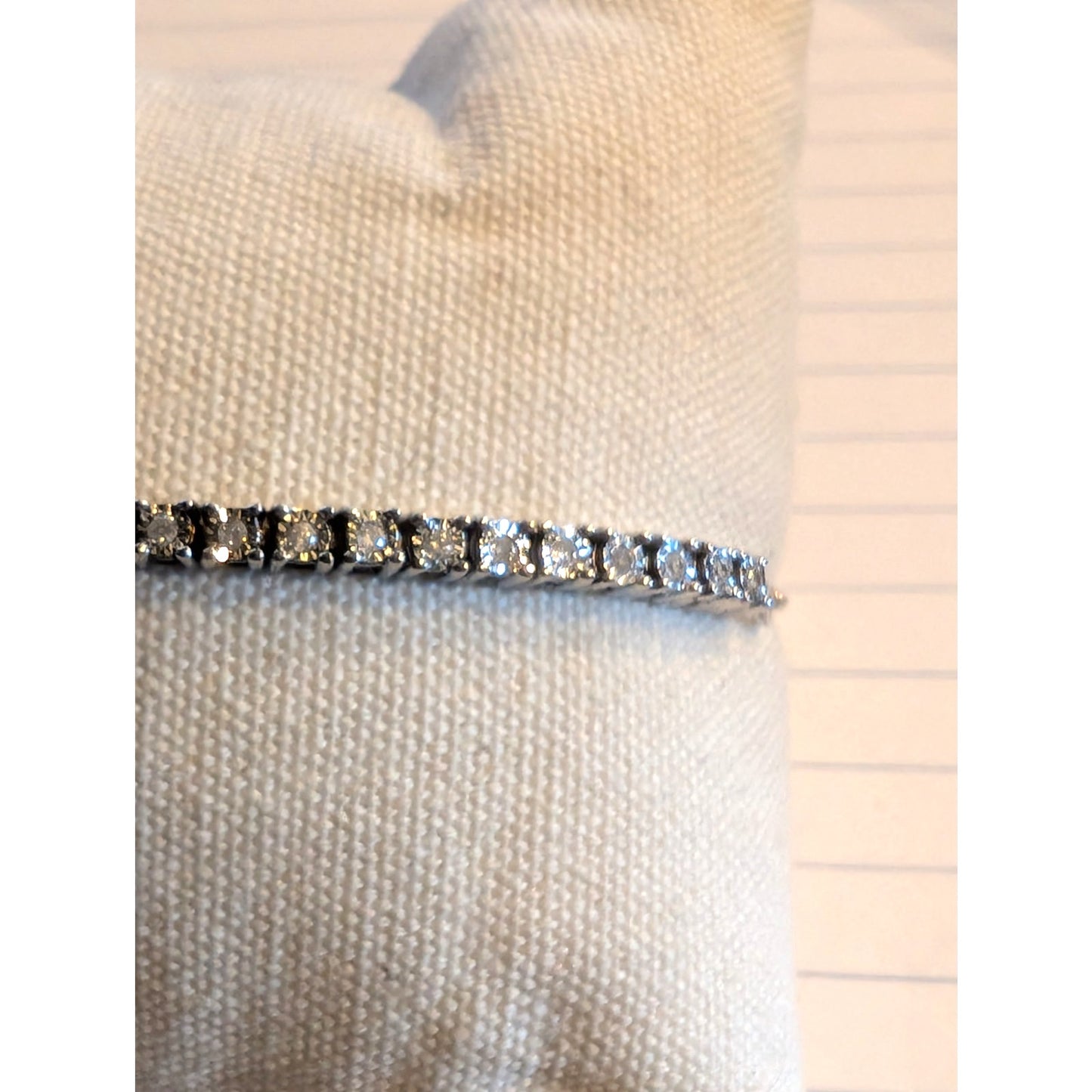 Diamond Tennis Bolo Bracelet in Sterling Silver