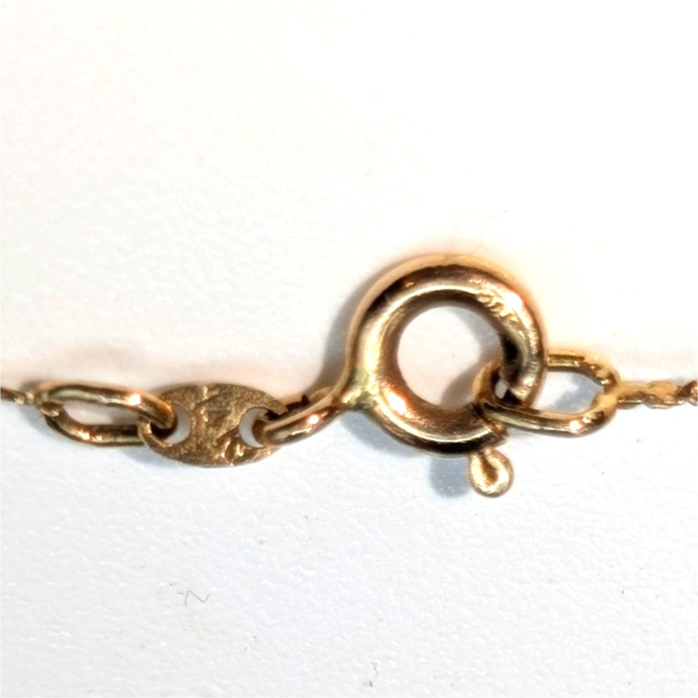 Vintage Marked & Tested 14K Yellow Gold 18.5" Dainty Chain Necklace 1.16g