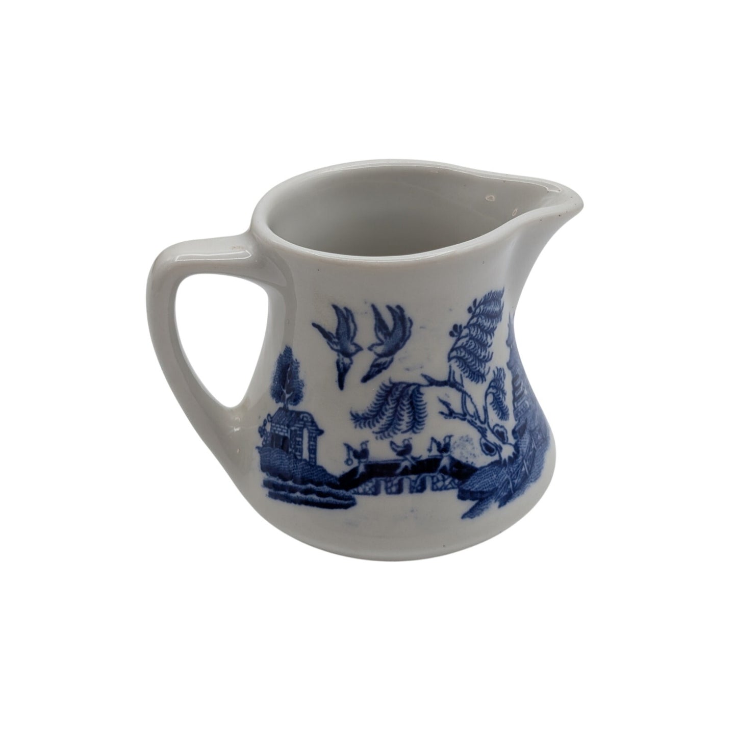 Vintage 1973 Shenango Blue Willow China Creamer/Syrup Restaurant Ware