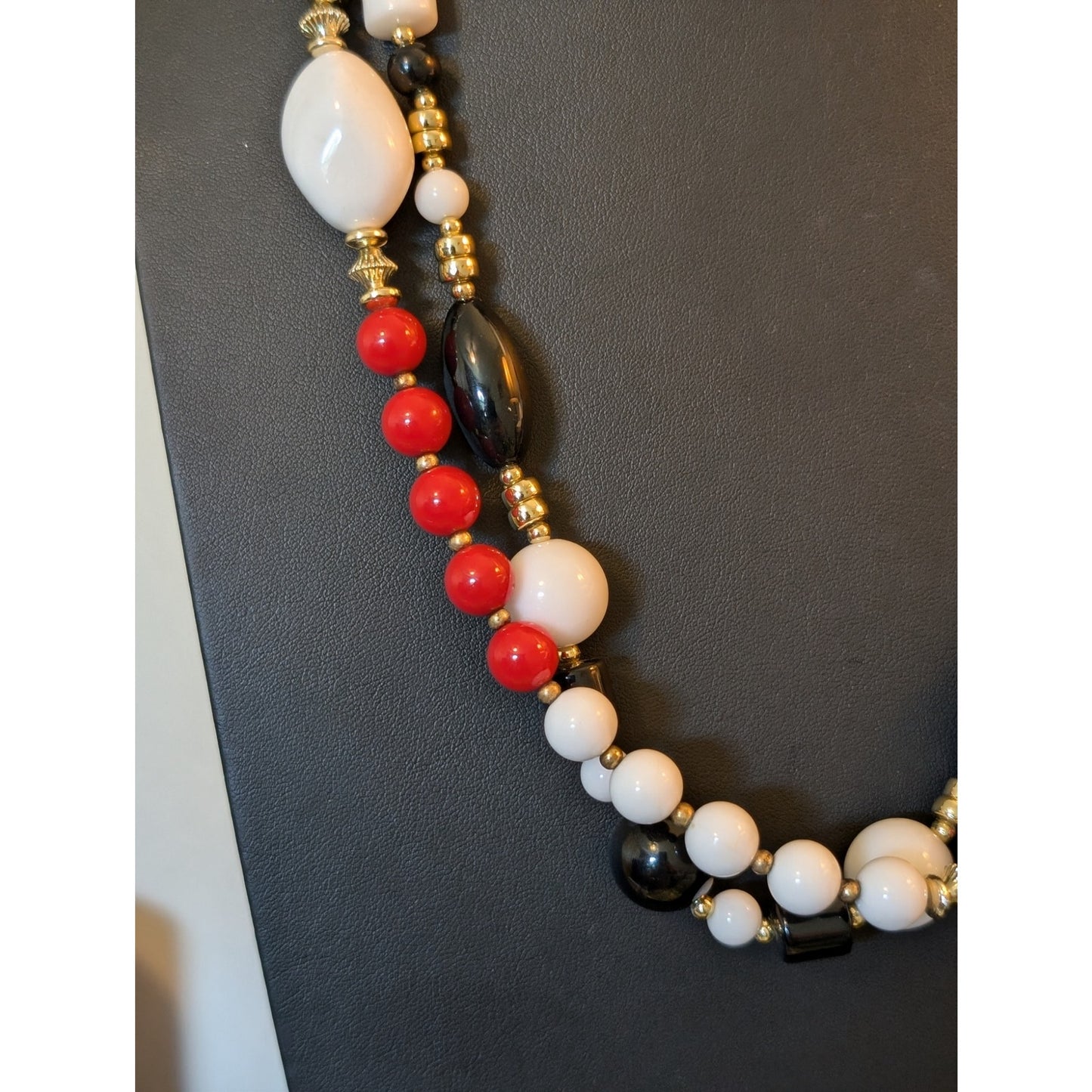 Vintage Red Black White Jewelry Lot