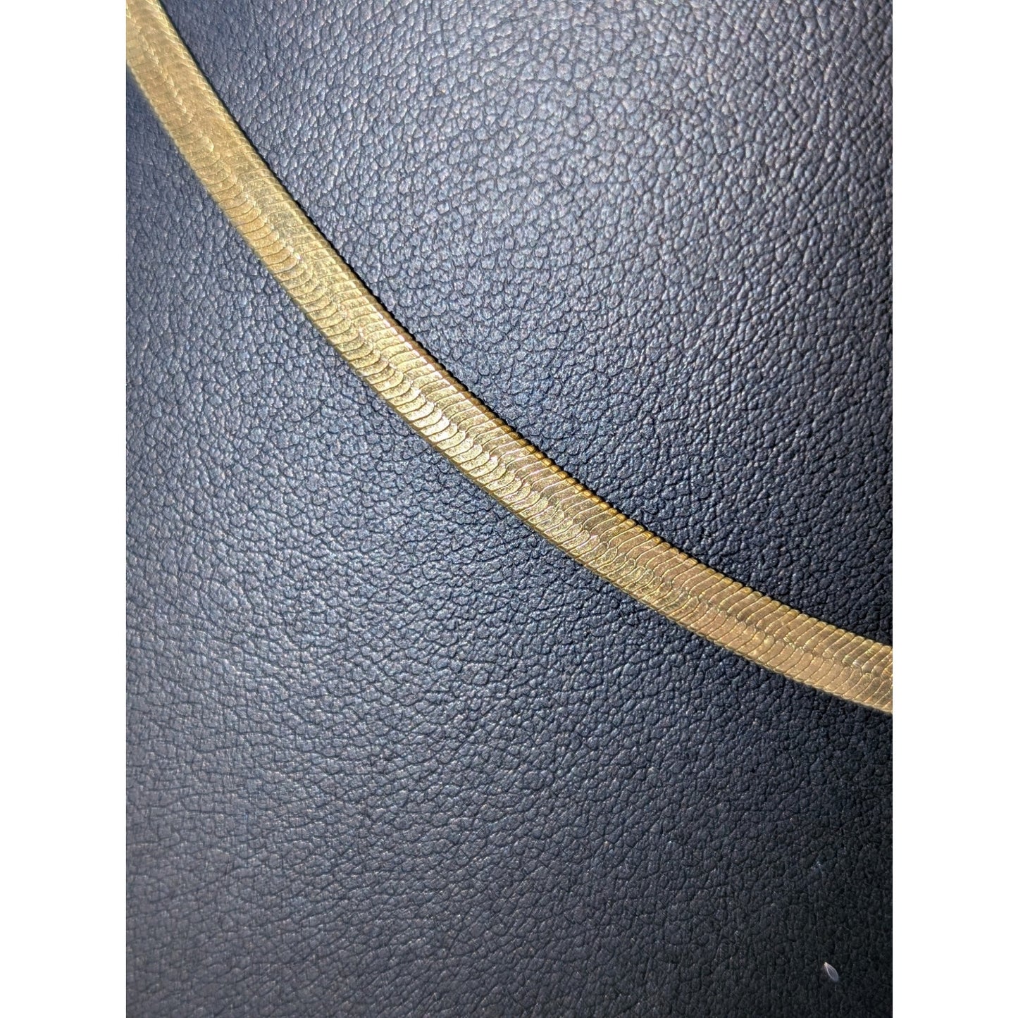 Madewell Gold Tone Approx. 4mm Herringbone Chain Necklace