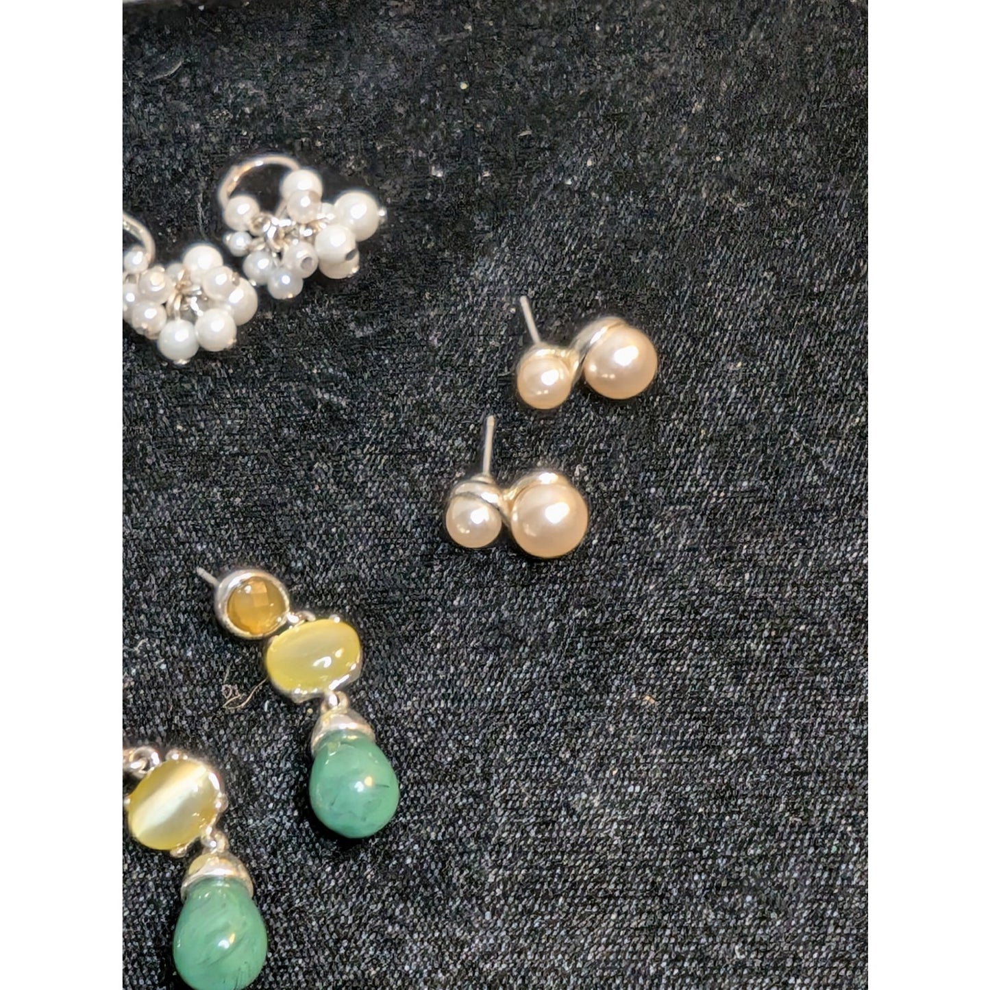 Ten Pair of Silver Tone Earring Jewelry Lot