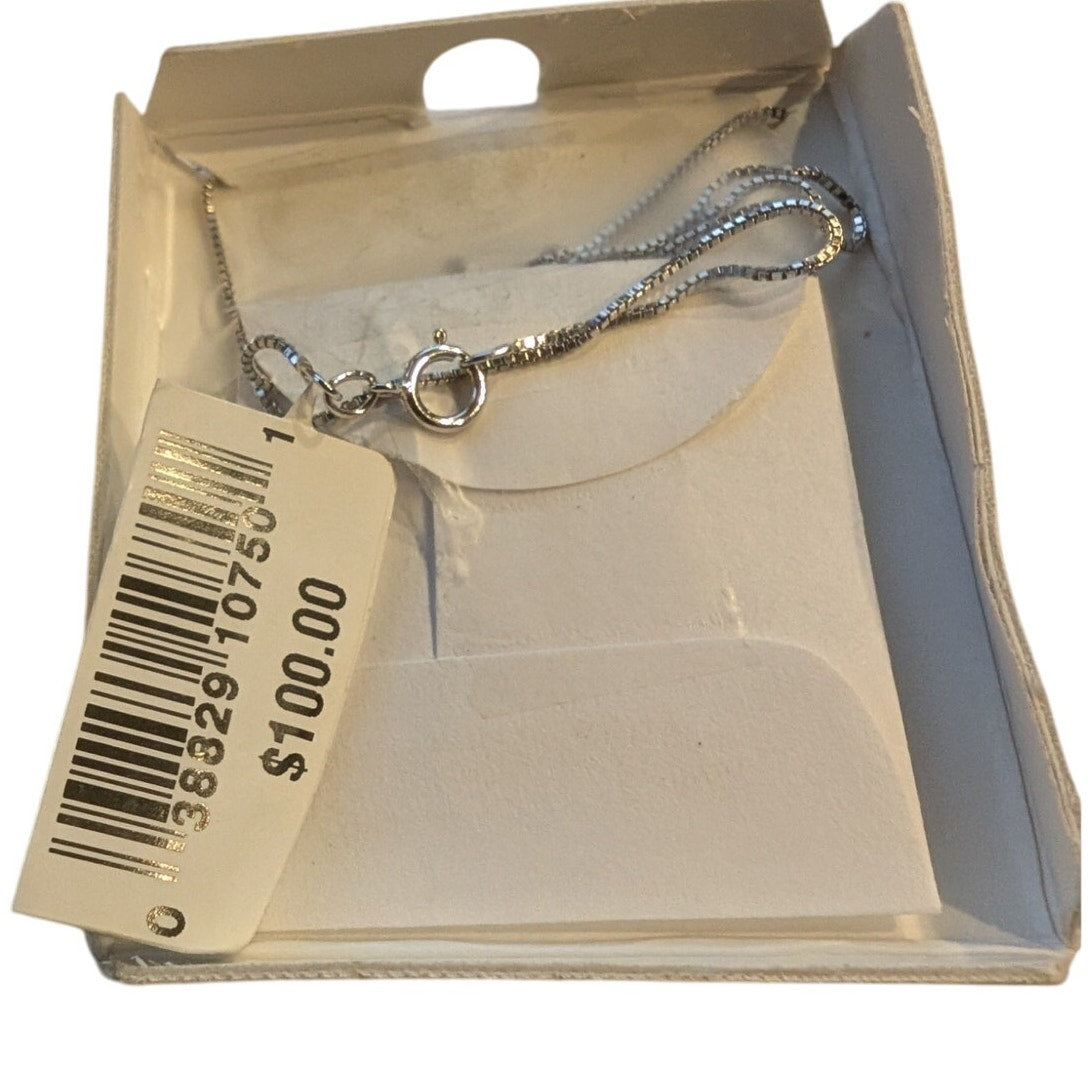 Treasured Moments Sterling Silver Blue Resin Cameo Locket Pendant Chain Necklace