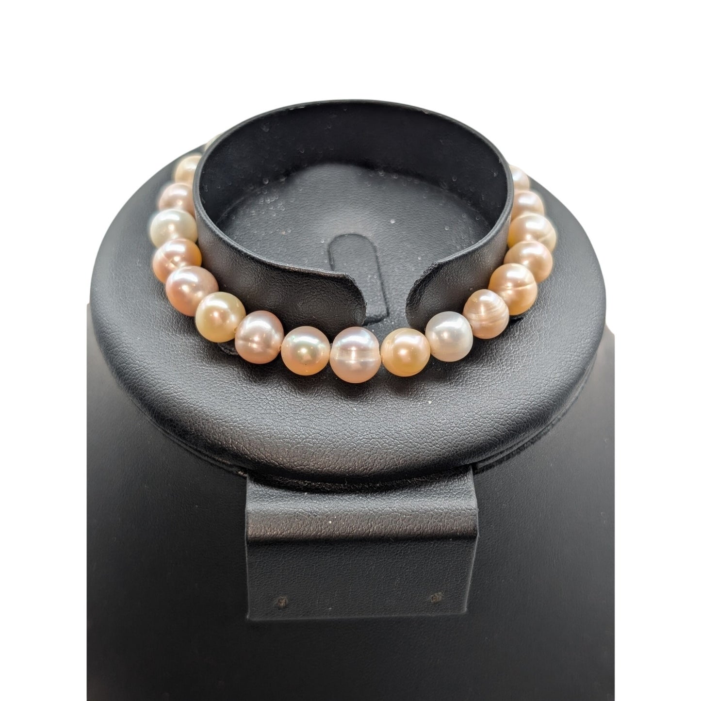 925 Sterling Silver Clasp 12mm Natural Freshwater Pearl 18" Necklace & Bracelet