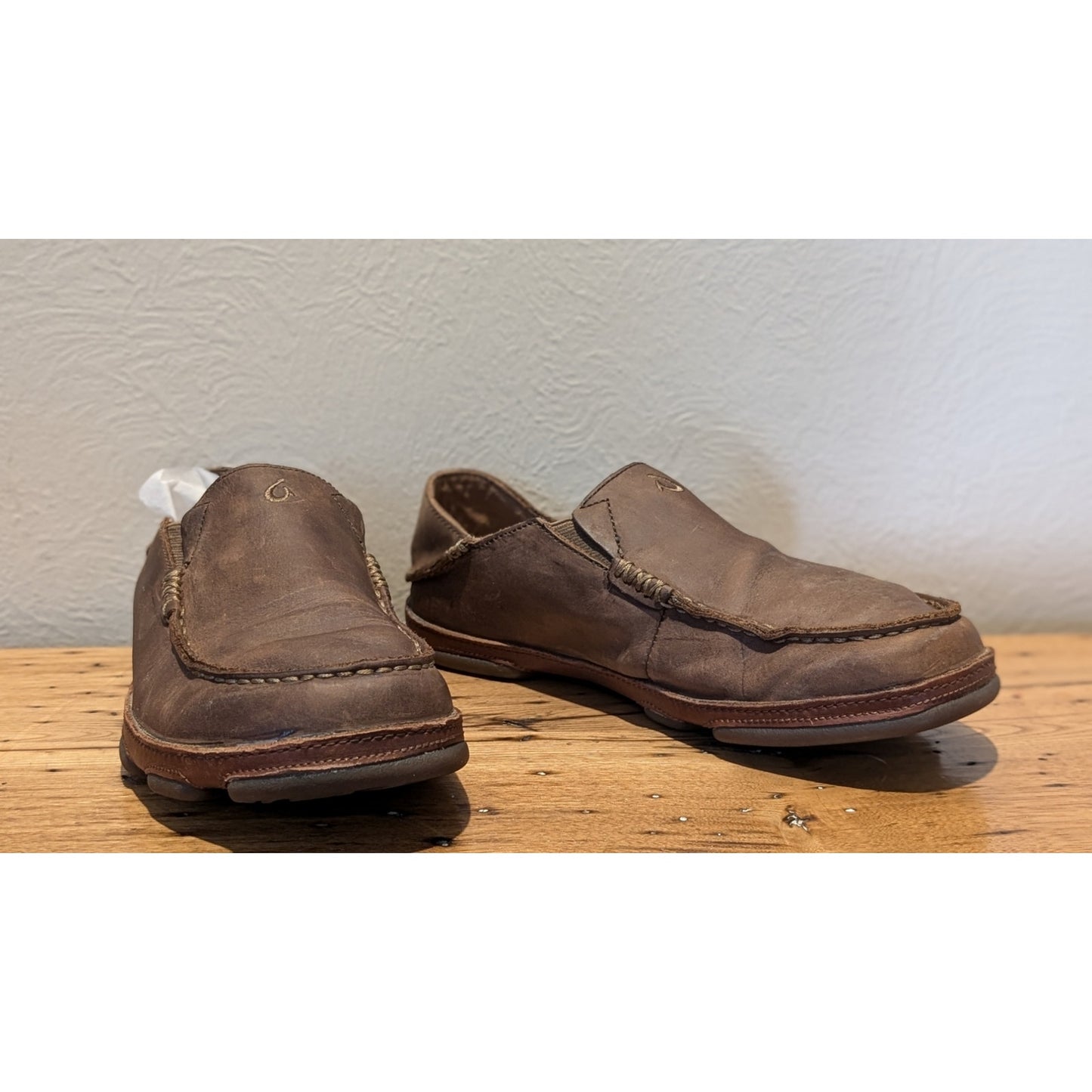 OluKai Moloa Slip-On Ray/Toffee Loafer Shoes Mens Size 8
