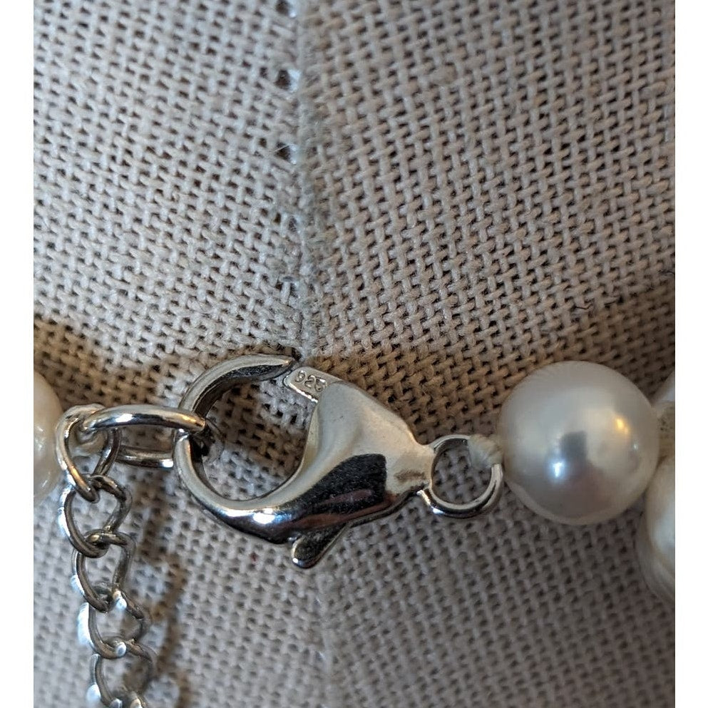 Lucas Lameth Multi-Strand Freshwater Pearl Necklace/Sterling Silver Clasp 18"