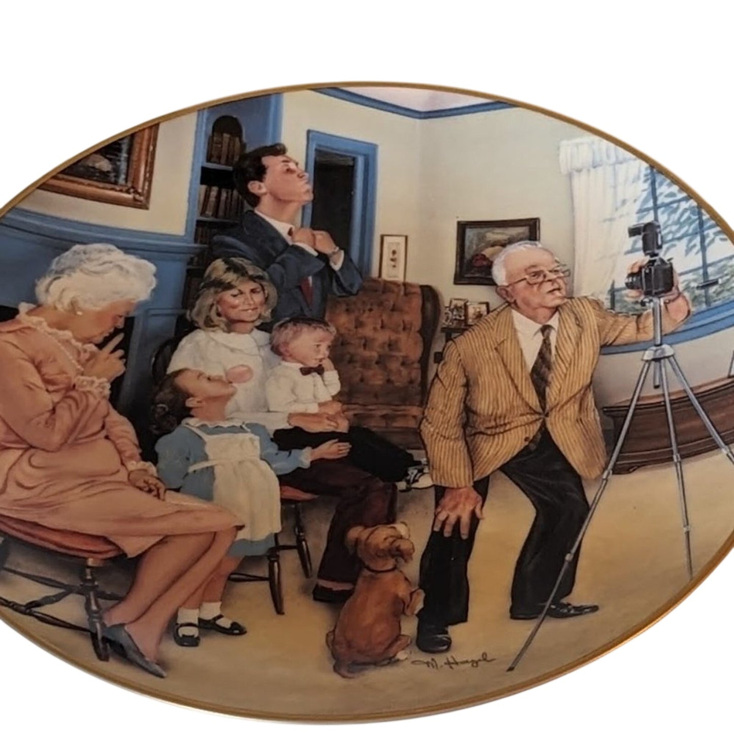 Gorham Collectible "Family Portrait" by Michael Hagel Plate