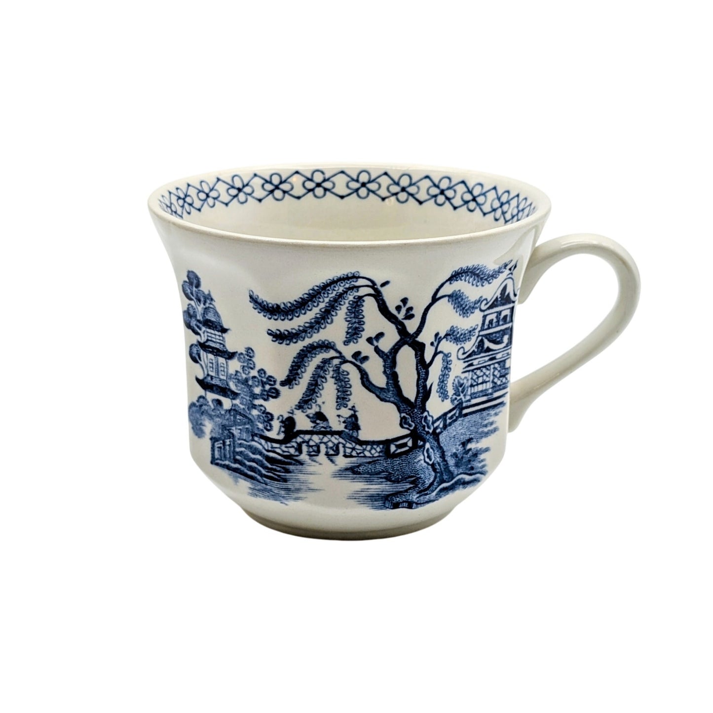 Vintage J & G Meakin Willow Blue Transferware Teacup England