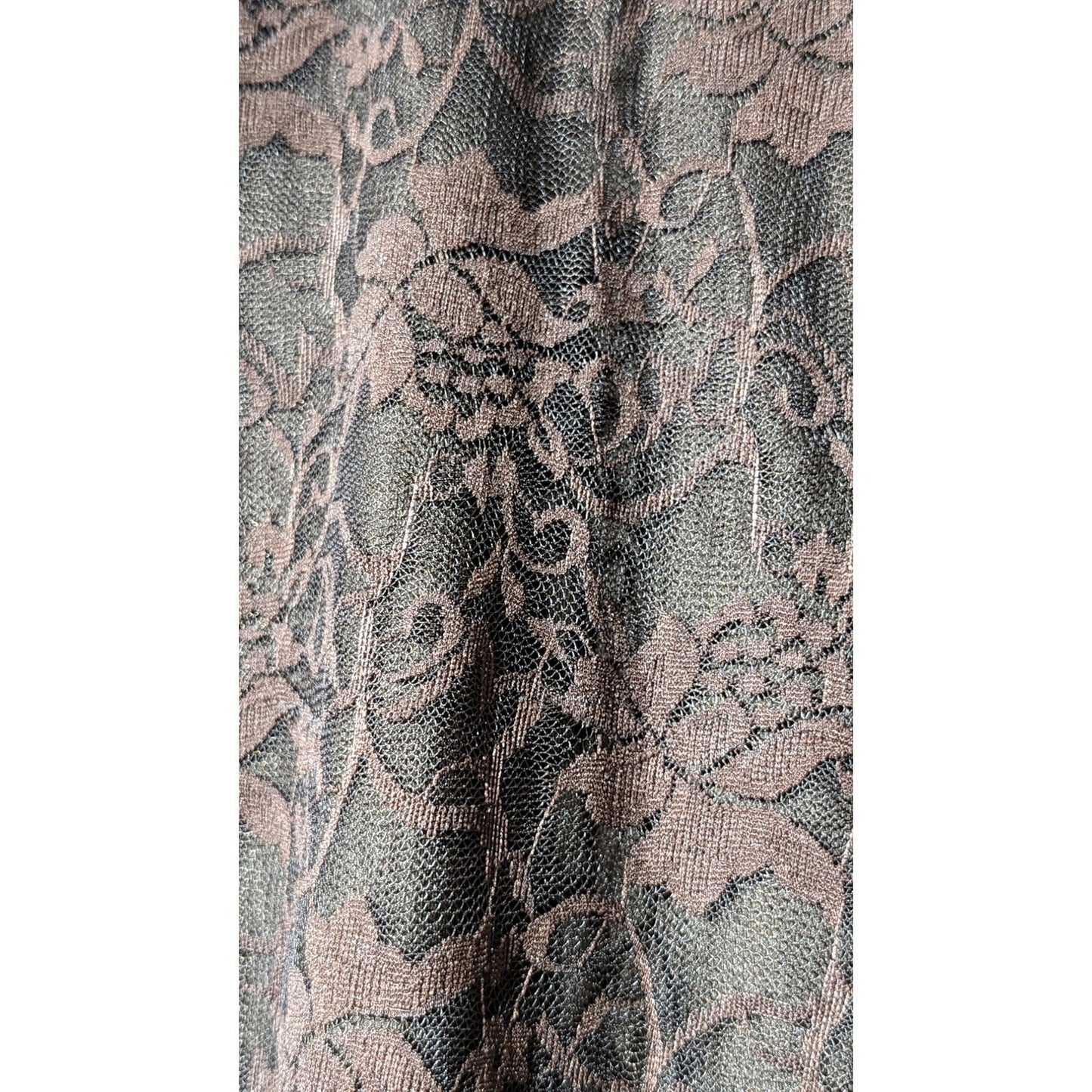 WD.NY Brown Lace Overlay Scoop Neck Sleeveless NWT Tank/Shell Womens Sz XL.