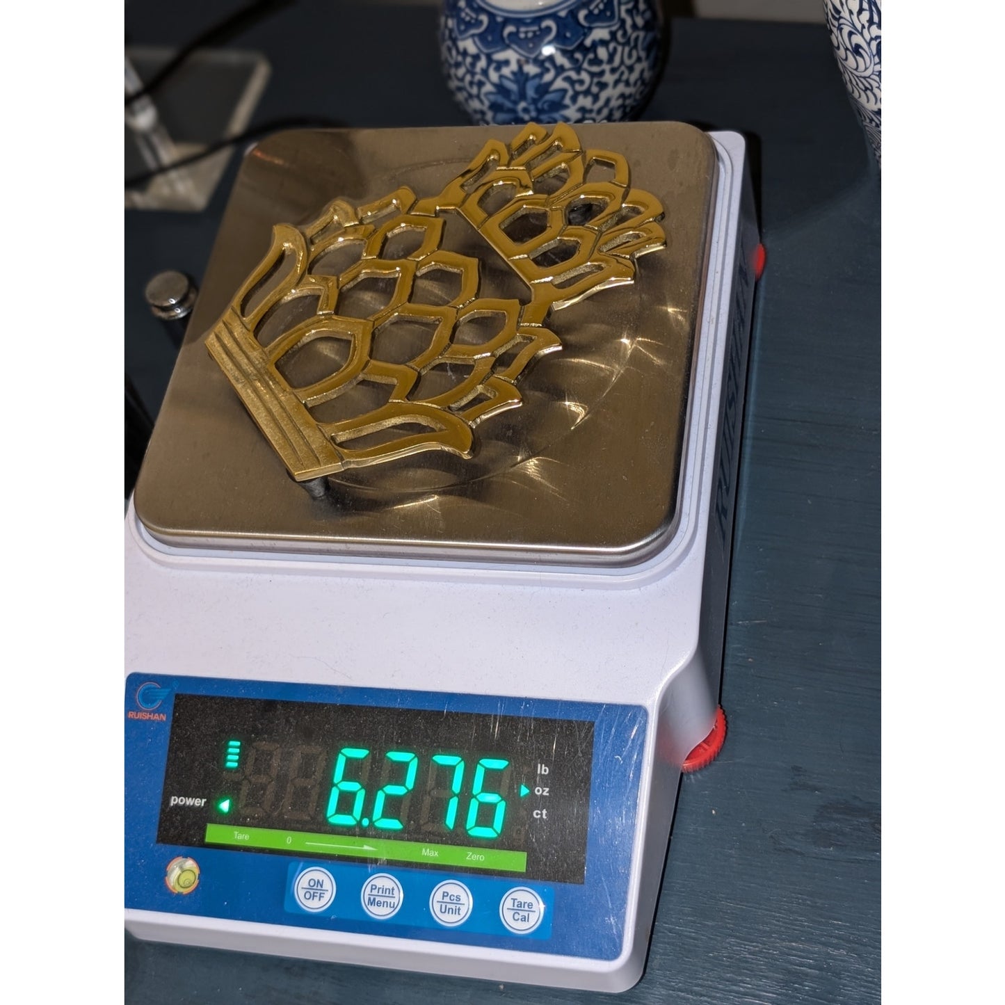 Polished Brass Pineapple Trivet Table Protector Wall Decor