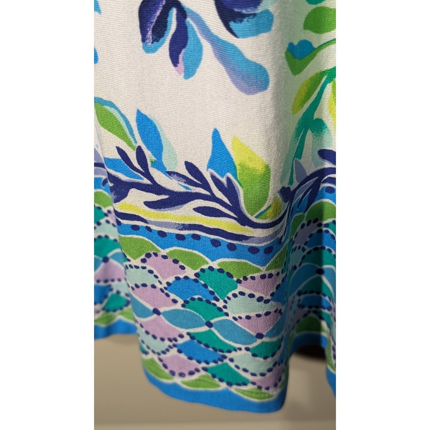Lilly Pulitzer Resort White Slat Back Ophelia Swing Shell Beach Dress Women Sz L