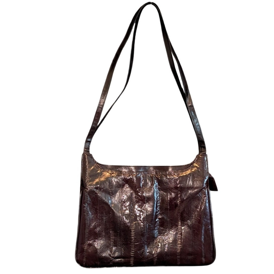 Vintage Genuine Eel Skin Shoulder Bag